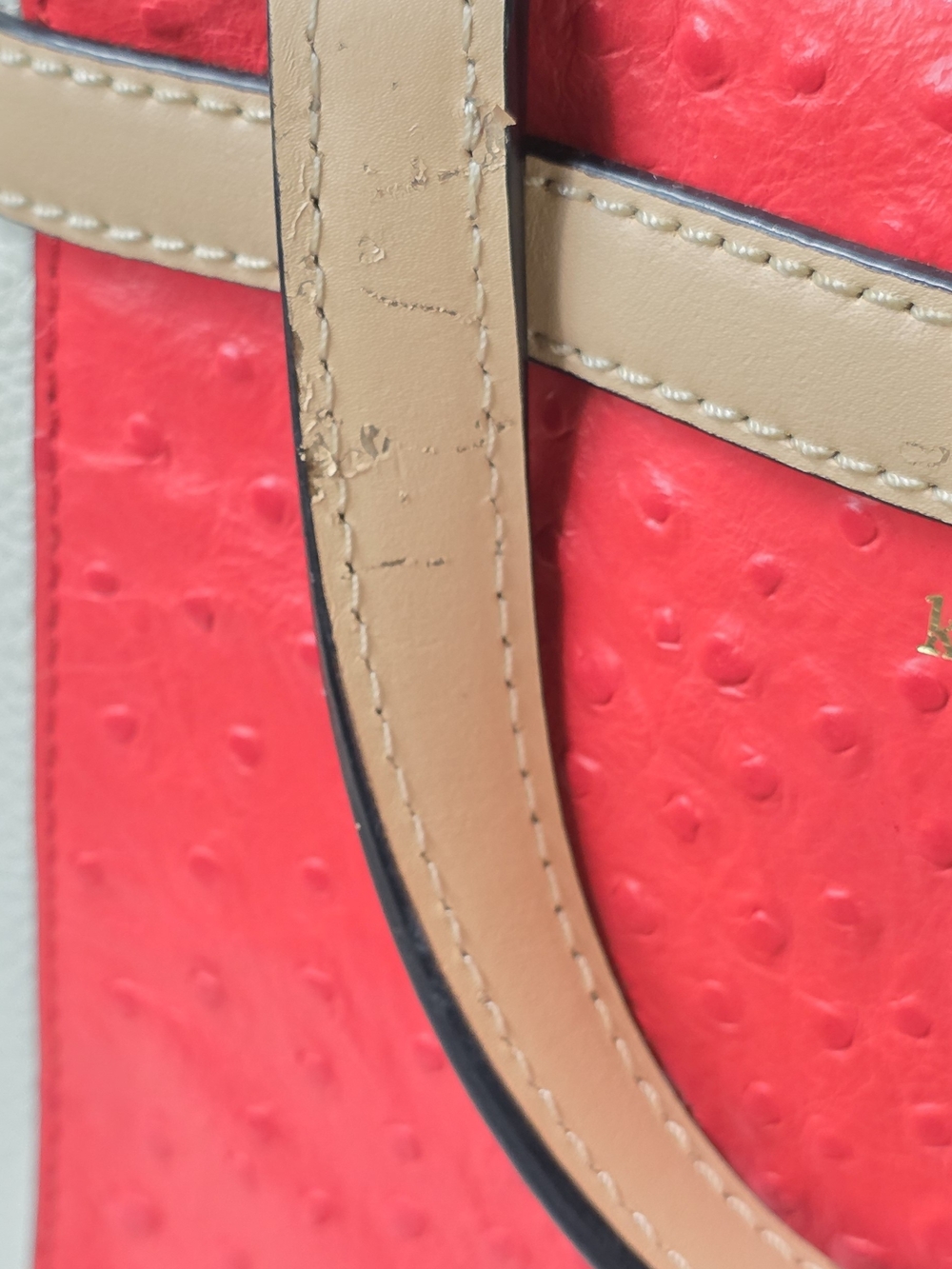 Kate Spade New York Houston Street Ostrich Embossed Satchel - Picture 11 of 12